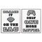 Stupell Industries Black & White Gamer Quotes 2pc Framed Giclee Set, design by Marcus Prime